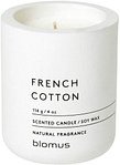 blomus Duftkerze FRENCH COTTON weiß Baumwolle