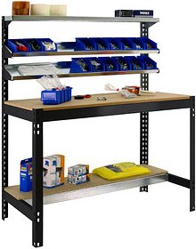 Thumbnail - Simonrack Werkbank SIMONWORK BT1 anthrazit 91,0 x 76,0 x 144,5 cm