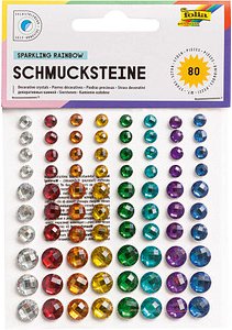 folia Schmucksteine mehrfarbig Rainbow, 1 Pack