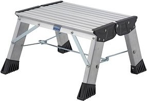 Thumbnail - KRAUSE Klapptritt MONTO Treppy Plusline silber 1 Stufe, H: 20,0 cm