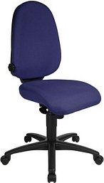 Topstar Bürostuhl Syncro Pro 5, S500 G26S Stoff blau, Gestell schwarz