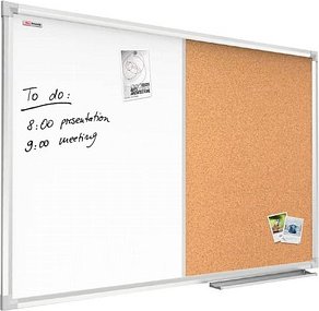 ALLboards Whiteboard-Pinnwand 120,0 x 90,0 cm Textil weiß