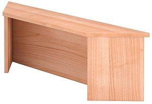HAMMERBACHER Thekenaufsatz Prokura gerade, nussbaum 108,0 x 32,0 x 35,0 cm