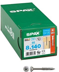 Thumbnail - SPAX® Universalschrauben T40 Senkkopf Edelstahl A2 0197000801405 8 mm x 140 mm, 50 St.