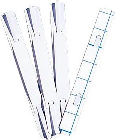 100 Wekre Heftstreifen, selbstklebend weiß Kunststoff