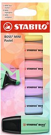 STABILO BOSS MINI Pastellove Textmarker farbsortiert, 6 St.