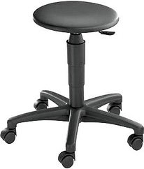 Topstar Arbeitshocker Tec 60 72260 D10 schwarz Kunstleder, 1 St.