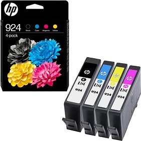HP 924 (6C3Z1NE) schwarz, cyan, magenta, gelb Druckerpatronen, 4er-Set