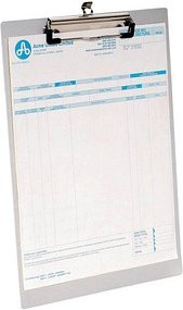 WESTCOTT Klemmbrett E-17001 00 DIN A4 silber Aluminium, 1 St.