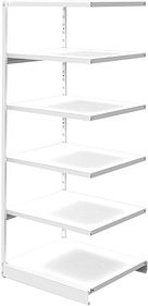 Kerkmann Anbauregal Progress 50955911 lichtgrau 75,0 x 60,0 x 190,0 cm