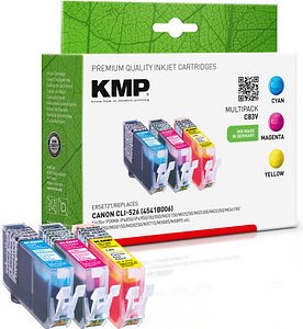 Thumbnail - KMP C83V cyan, magenta, gelb Druckerpatronen kompatibel zu Canon CLI-526 C/M/Y, 3er-Set