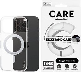 Thumbnail - CARE by PanzerGlass® KICKSTAND Handy-Cover für Apple iPhone 16 Pro silber