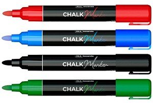 Thumbnail - ALLboards Kreidemarker-Set farbsortiert 6,0 mm, 4 St.