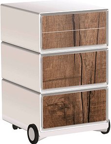 PAPERFLOW easyBox Contents Rollcontainer weiß, bunt 61996 4 Auszüge 39,0 x 43,6 x 64,2 cm