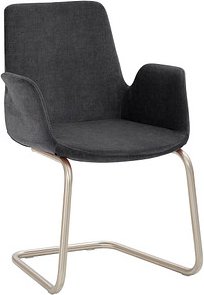 Thumbnail - Mayer Besuchersessel myHELIOS anthrazit chrom Stoff, 1 St.