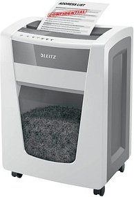 Thumbnail - LEITZ IQ Office Pro Aktenvernichter mit Partikelschnitt P-4, 4 x 40 mm, bis 20 Blatt, weiß