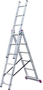 Thumbnail - KRAUSE Vielzweckleiter CORDA silber 3x 6 Sprossen, H: 168,0 cm