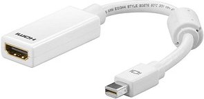 goobay Mini-DisplayPort auf HDMI DisplayPort 1.2/High Speed HDMI Adapter