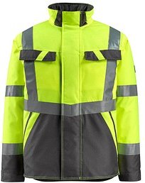 Thumbnail - MASCOT® unisex Warnjacke Penrith warngelb, anthrazit Größe L