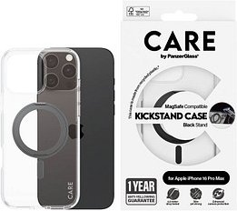 Thumbnail - CARE by PanzerGlass® KICKSTAND Handy-Cover für Apple iPhone 16 Pro Max schwarz