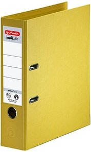 Thumbnail - herlitz maX.file protect plus Ordner gelb Kunststoff 8,0 cm DIN A4, 1 St.
