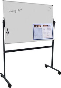 Legamaster mobiles Whiteboard UNITE 1,5 x 1,0 m weiß, schwarz lackierter Stahl