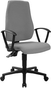 Thumbnail - Topstar Bürostuhl MAXX 500, M500RG23 Stoff grau, Gestell schwarz
