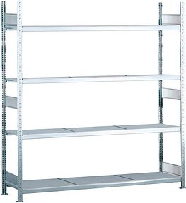 SCHULTE Schwerlast-Weitspannregal WS 2000 15604 silber 225,0 x 60,0 x 250,0 cm