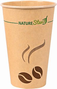 NATURE Star Einweg-Kaffeebecher Mocca 0,3 l, 50 St.