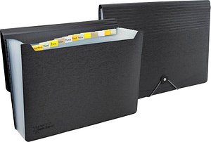 RAPESCO® Fächermappe Germ-Savvy 13 Fächer schwarz, 1 St.