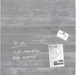 SIGEL Glas-Magnettafel artverum® 48,0 x 48,0 cm Design Sichtbeton