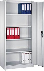 Thumbnail - CP Stahlschrank C 2000 Acurado 9260-000 S11615 lichtgrau, weißaluminium 93,0 x 40,0 x 195,0 cm, aufgebaut