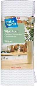 flink & sauber Wischtücher Viskose 60 °C waschbar, 10 St.