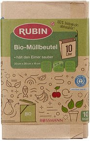 Thumbnail - RUBIN Biomüllbeutel 10,0 l braun, 10 St.