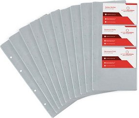 EICHNER Visitenkartenhüllen schmal DIN A5 transparent glatt, 10 St.