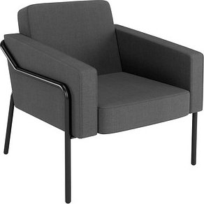 Thumbnail - medso powered by PAPERFLOW Sessel MEDSO L anthrazit schwarz Stoff, 1 St.