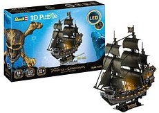 Revell Disney Pirates of the Caribbean Piratenschiff Black Pearl - LED Edition 3D-Puzzle, 293 Teile
