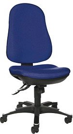 Thumbnail - Topstar Bürostuhl Trend SY 10, 9020G26 Stoff blau, Gestell schwarz