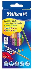 Pelikan Bicolor Buntstifte farbsortiert, 12 St.