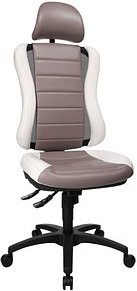 Topstar Bürostuhl Head Point RS, HE300 S033X Stoff weiß, Gestell schwarz