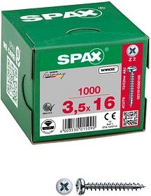 Thumbnail - SPAX® Universalschrauben Z2 Halbrundkopf WIROX 0231010350165 3,5 mm x 16 mm, 1.000 St.