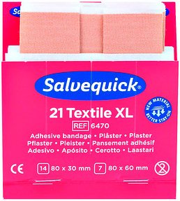 Salvequick® Pflaster Textile XL 1009470 beige, 21 St.