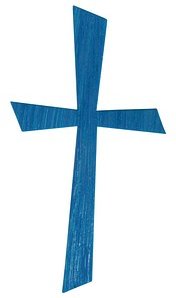 Rayher Wachsmotiv blau Kreuz, 1 Pack