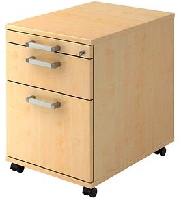 HAMMERBACHER Solid AC20 Rollcontainer ahorn 3 Auszüge 42,8 x 58,0 x 59,0 cm