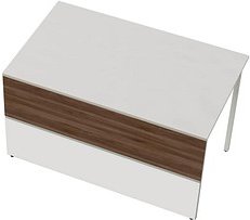 Kerkmann Empfangstheke gerade, weiß, nussbaum 135,0 x 82,0 x 75,0 cm