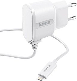 Thumbnail - hama Ladekabel mit Adapter weiß, Kabellänge: 1,0 m, 5 Watt