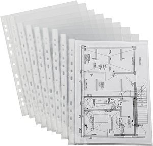Thumbnail - 100 EICHNER Prospekthüllen DIN A4 glasklar glatt 0,10 mm