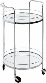 HAKU Möbel Servierwagen chrom 48,0 x 48,0 x 80,0 cm
