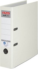 herlitz maX.file nature plus Ordner weiß Karton 8,0 cm DIN A4
