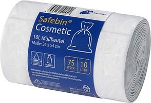 Meditrade® Müllbeutel Safebin®Cosmetic 10,0 l weiß 8,0 µm, 75 St.